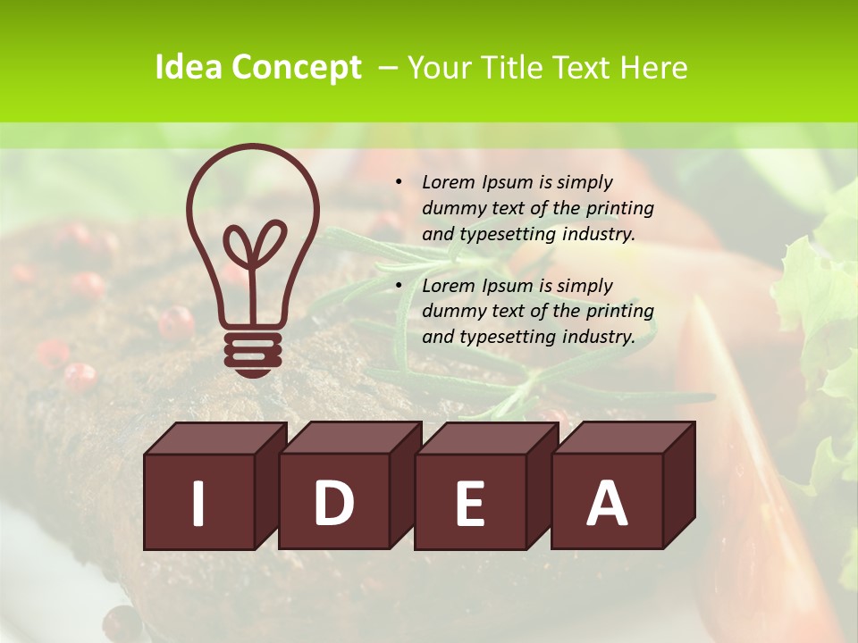 Eat More And Lose Weight PowerPoint Template