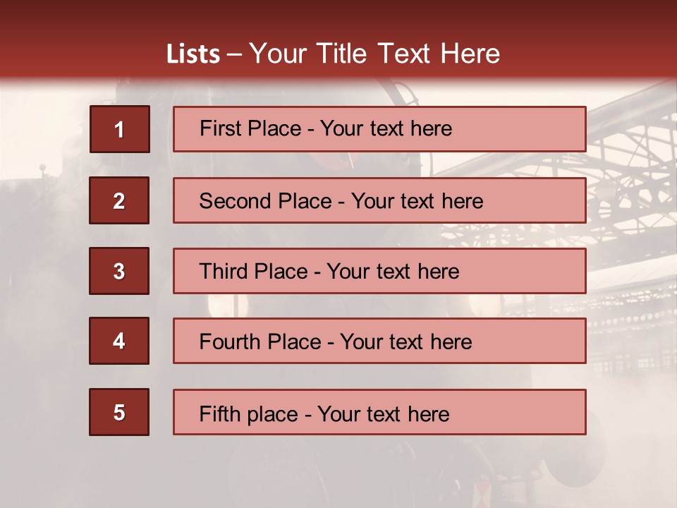 Traffic Photography Vintage PowerPoint Template