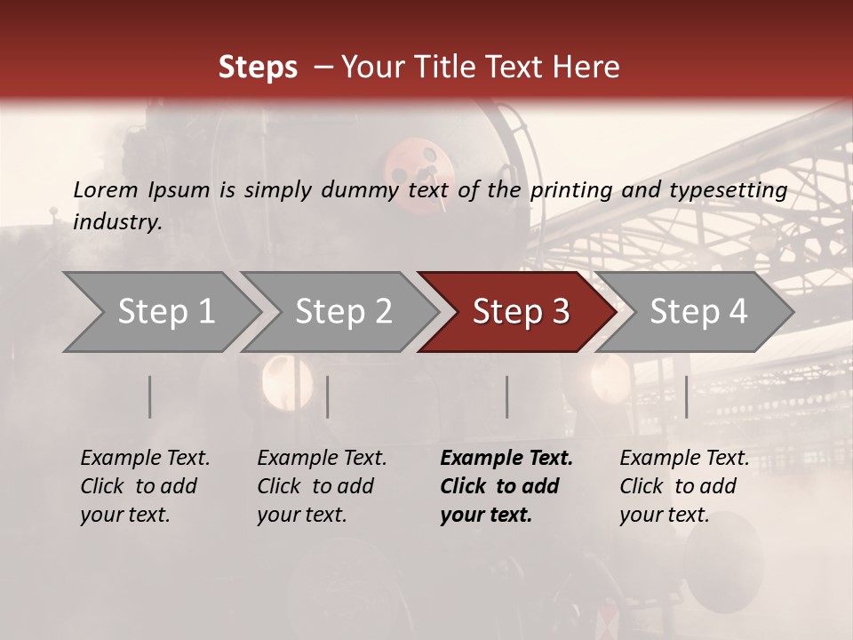 Traffic Photography Vintage PowerPoint Template