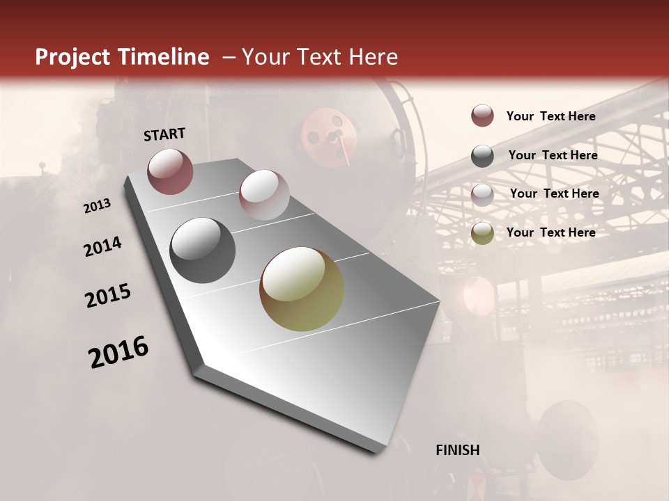 Traffic Photography Vintage PowerPoint Template