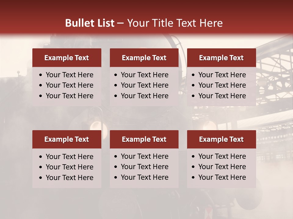 Traffic Photography Vintage PowerPoint Template