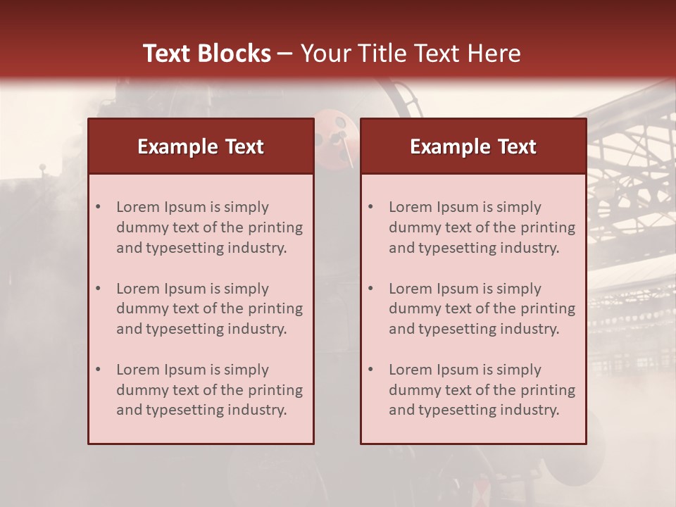 Traffic Photography Vintage PowerPoint Template