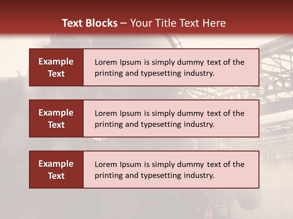 Traffic Photography Vintage PowerPoint Template
