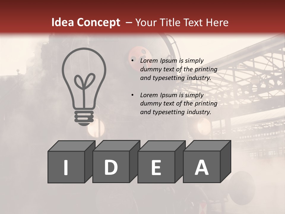 Traffic Photography Vintage PowerPoint Template