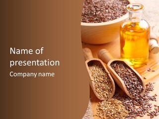 Linseed Oil PowerPoint Template