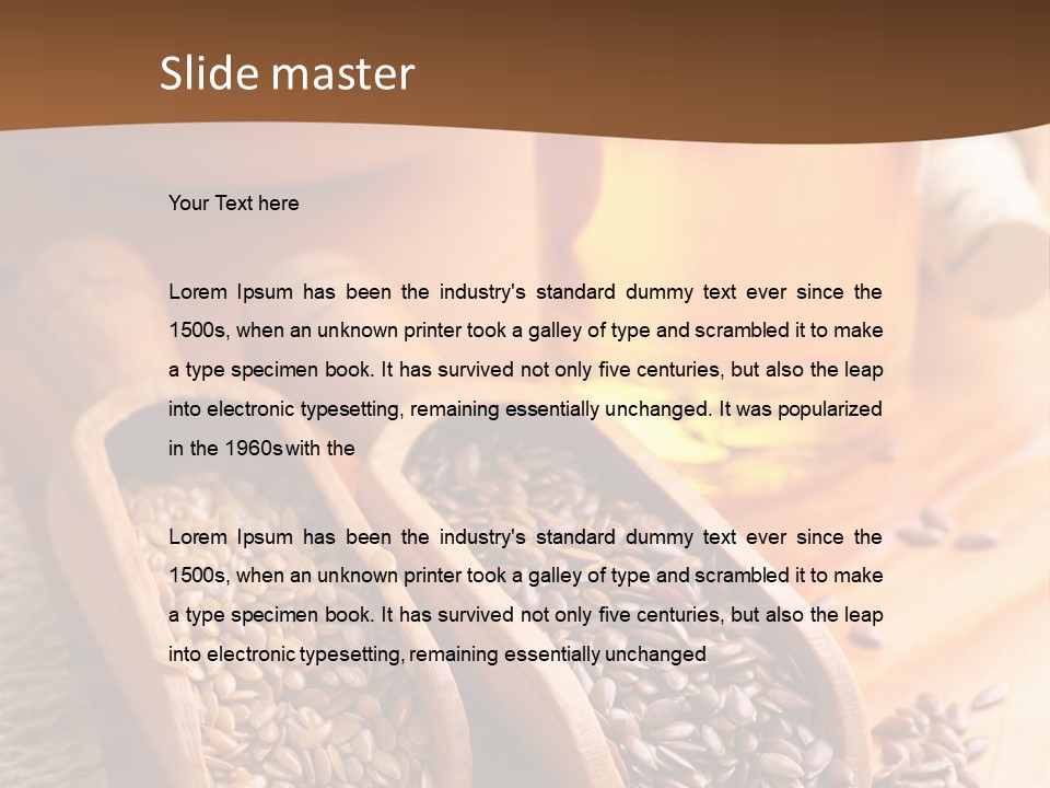 Linseed Oil PowerPoint Template