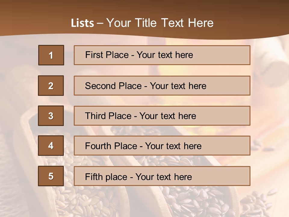 Linseed Oil PowerPoint Template