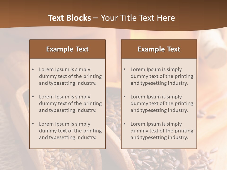 Linseed Oil PowerPoint Template
