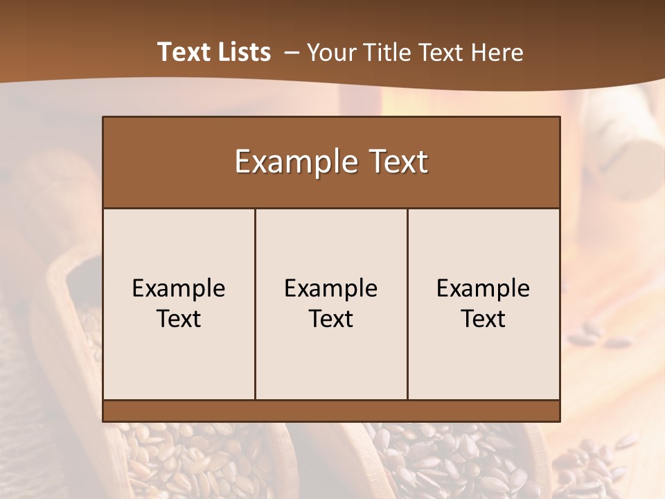 Linseed Oil PowerPoint Template