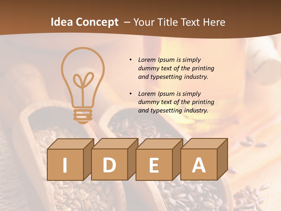 Linseed Oil PowerPoint Template