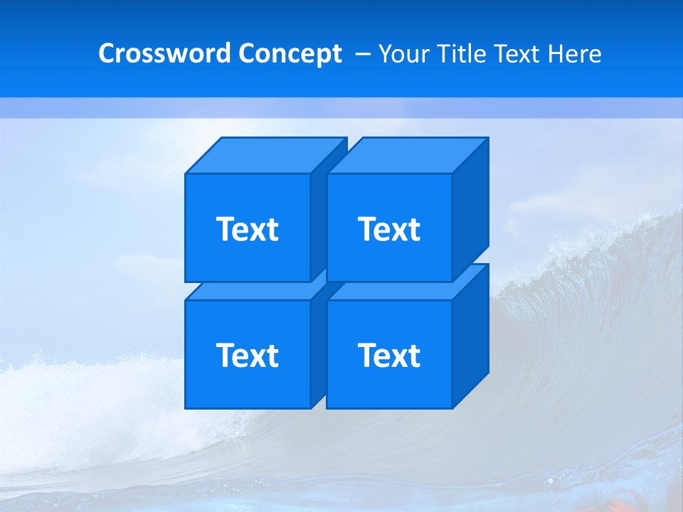 Surfing Shark PowerPoint Template