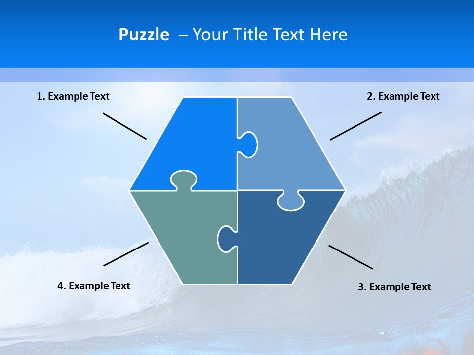 Surfing Shark PowerPoint Template