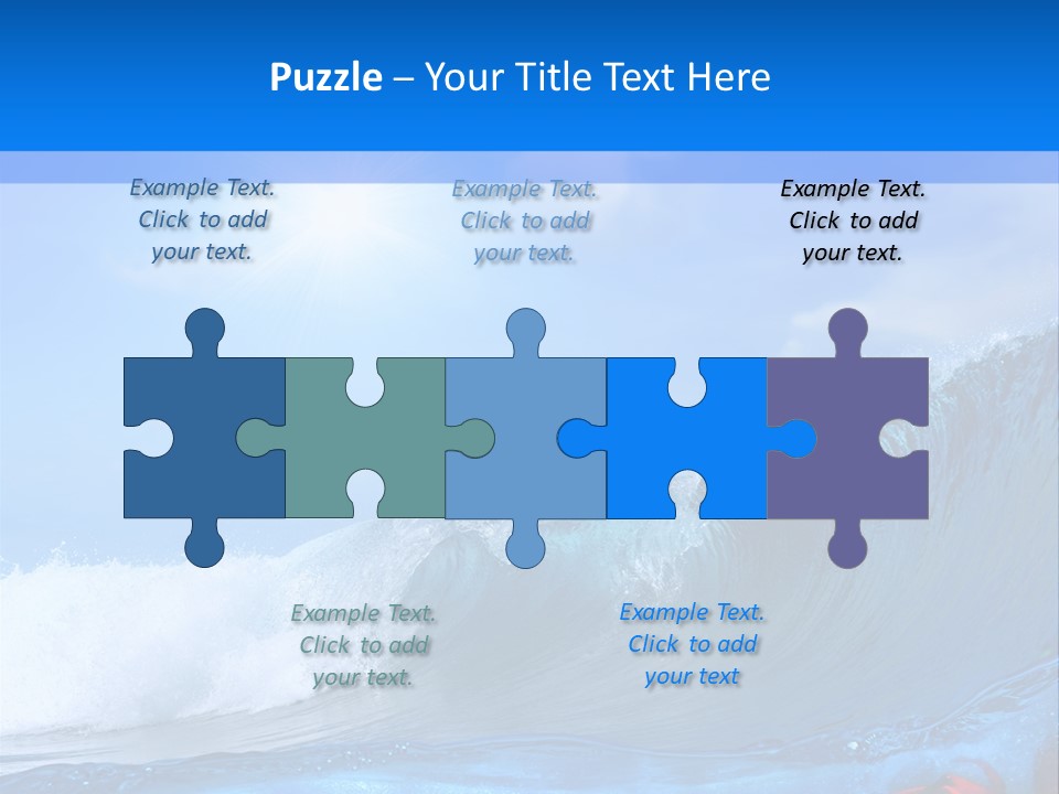 Surfing Shark PowerPoint Template