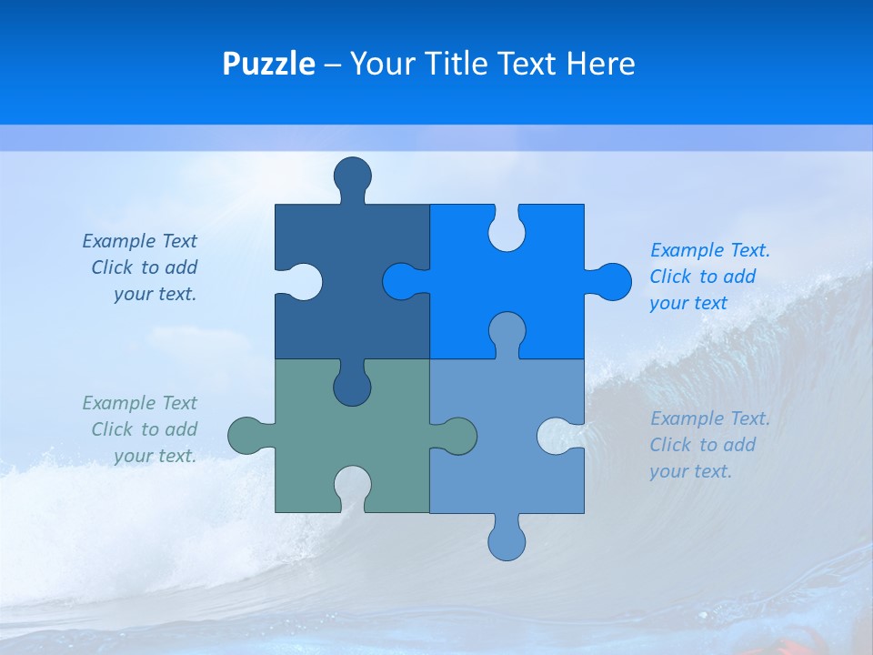 Surfing Shark PowerPoint Template