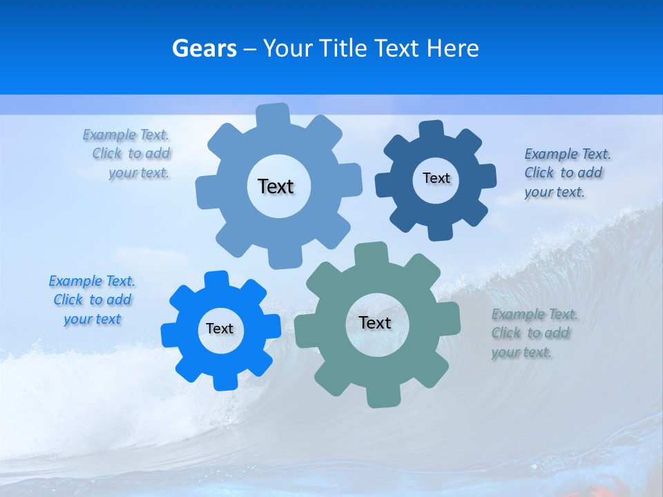 Surfing Shark PowerPoint Template