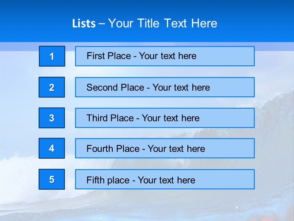 Surfing Shark PowerPoint Template