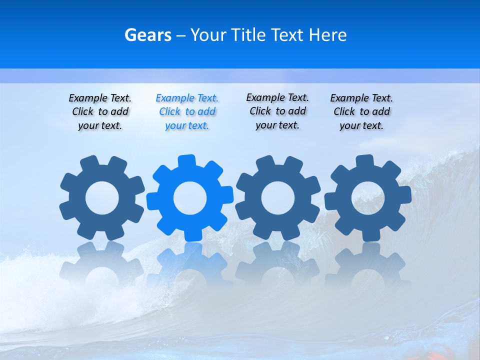 Surfing Shark PowerPoint Template