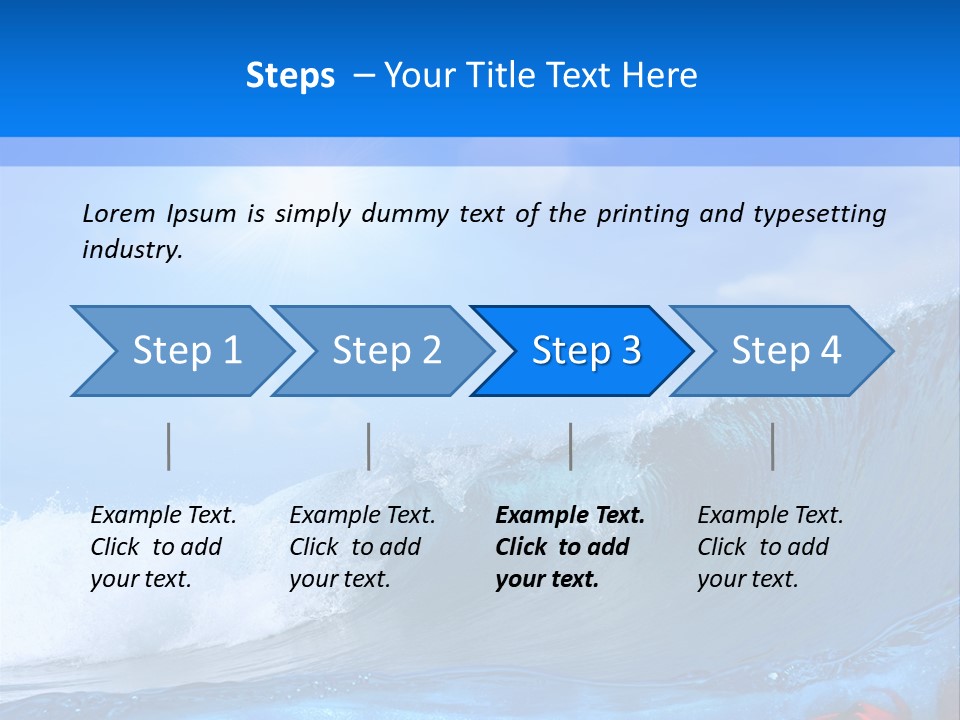 Surfing Shark PowerPoint Template