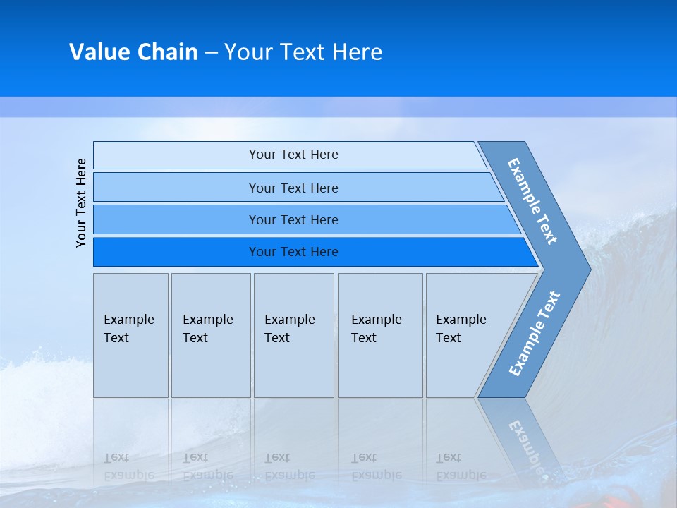 Surfing Shark PowerPoint Template