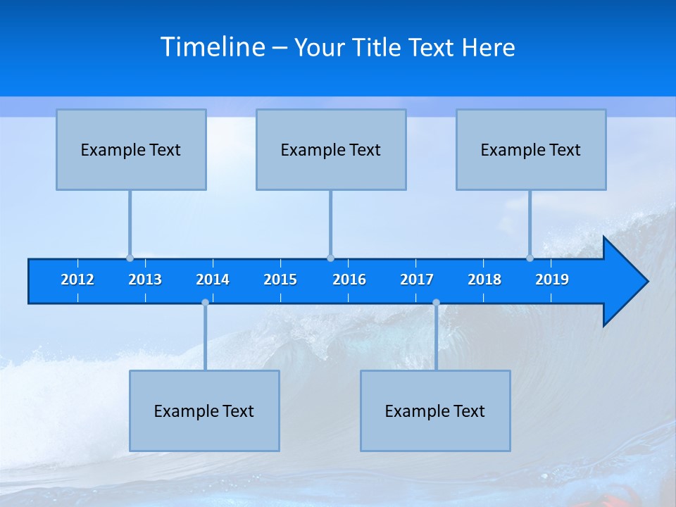 Surfing Shark PowerPoint Template