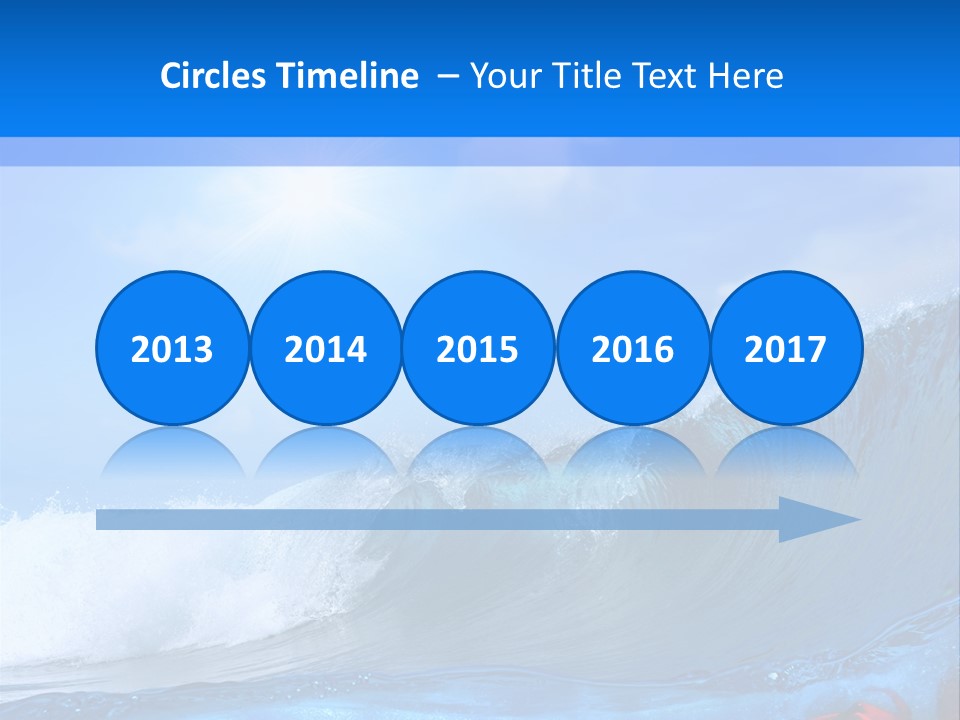 Surfing Shark PowerPoint Template