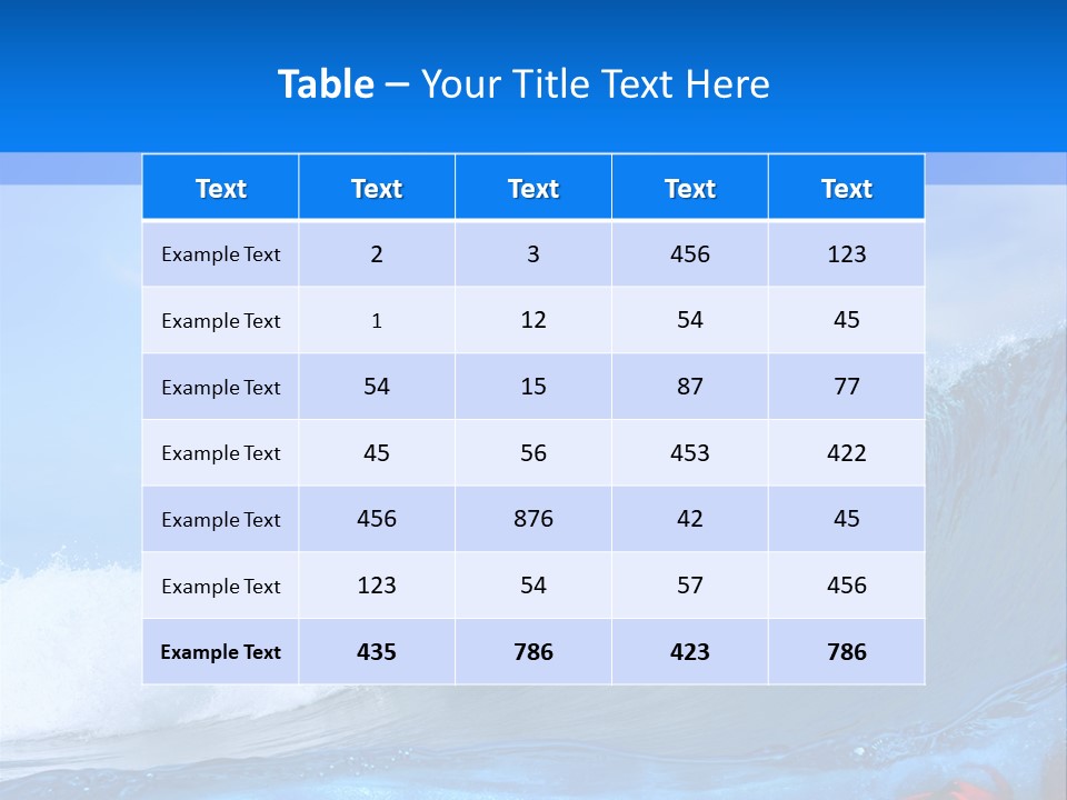 Surfing Shark PowerPoint Template