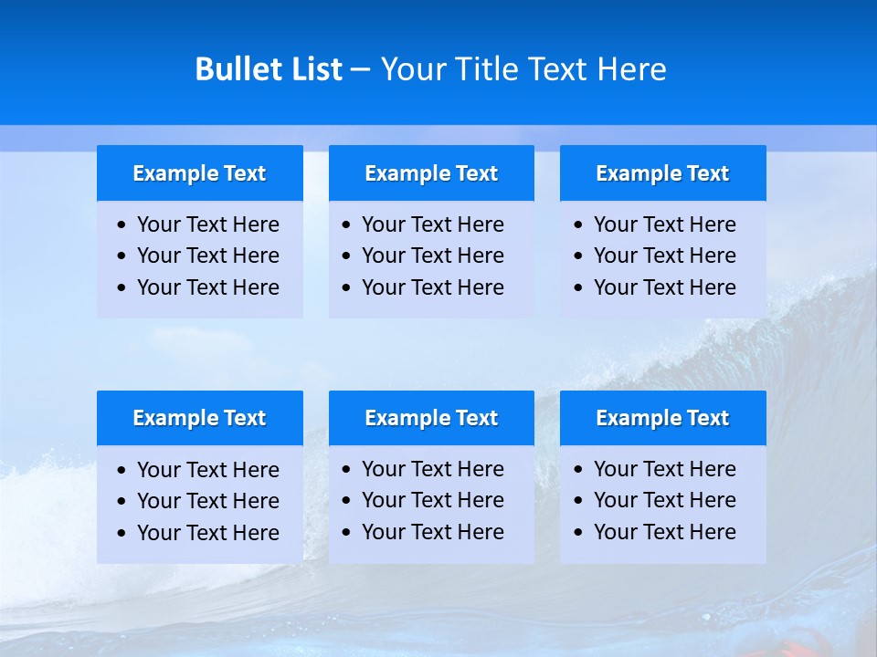 Surfing Shark PowerPoint Template