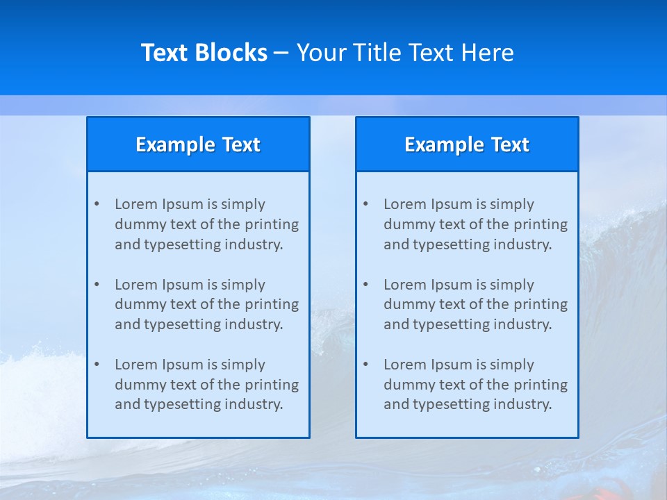 Surfing Shark PowerPoint Template