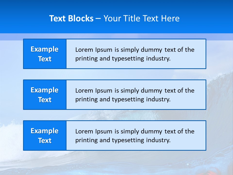 Surfing Shark PowerPoint Template