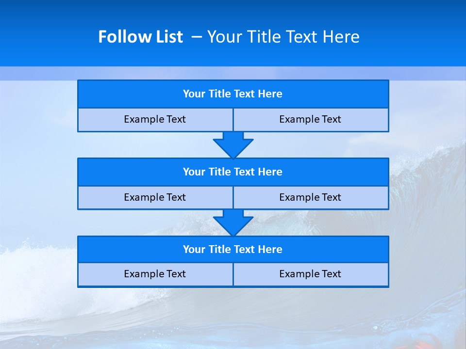 Surfing Shark PowerPoint Template