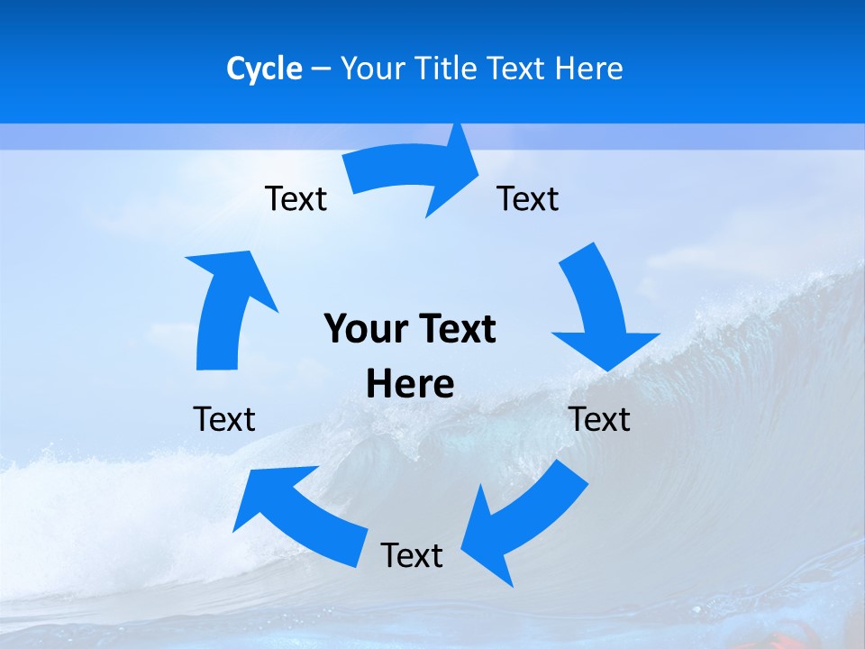 Surfing Shark PowerPoint Template