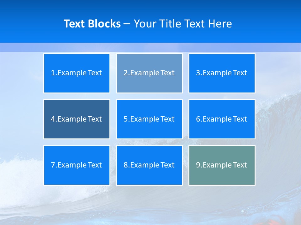 Surfing Shark PowerPoint Template