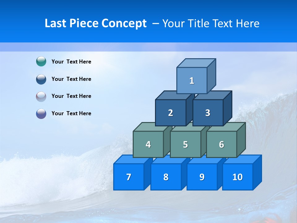 Surfing Shark PowerPoint Template