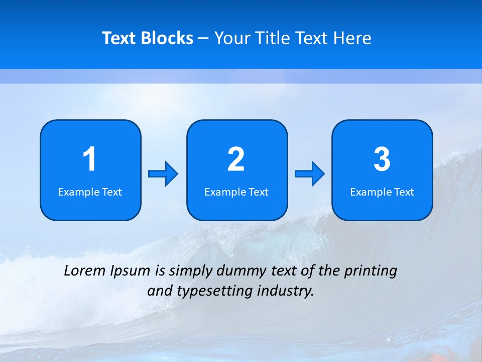 Surfing Shark PowerPoint Template