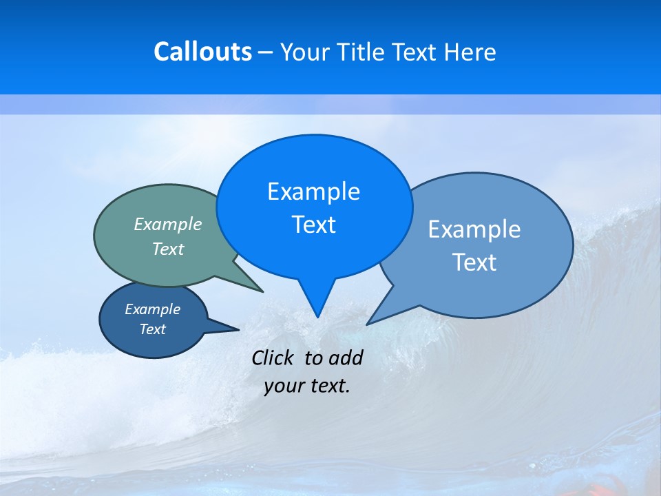 Surfing Shark PowerPoint Template