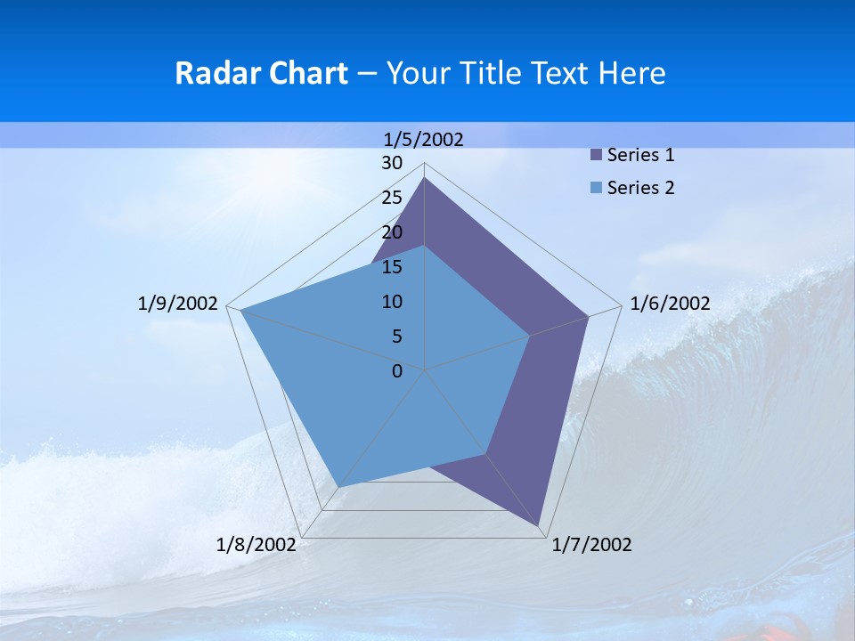 Surfing Shark PowerPoint Template