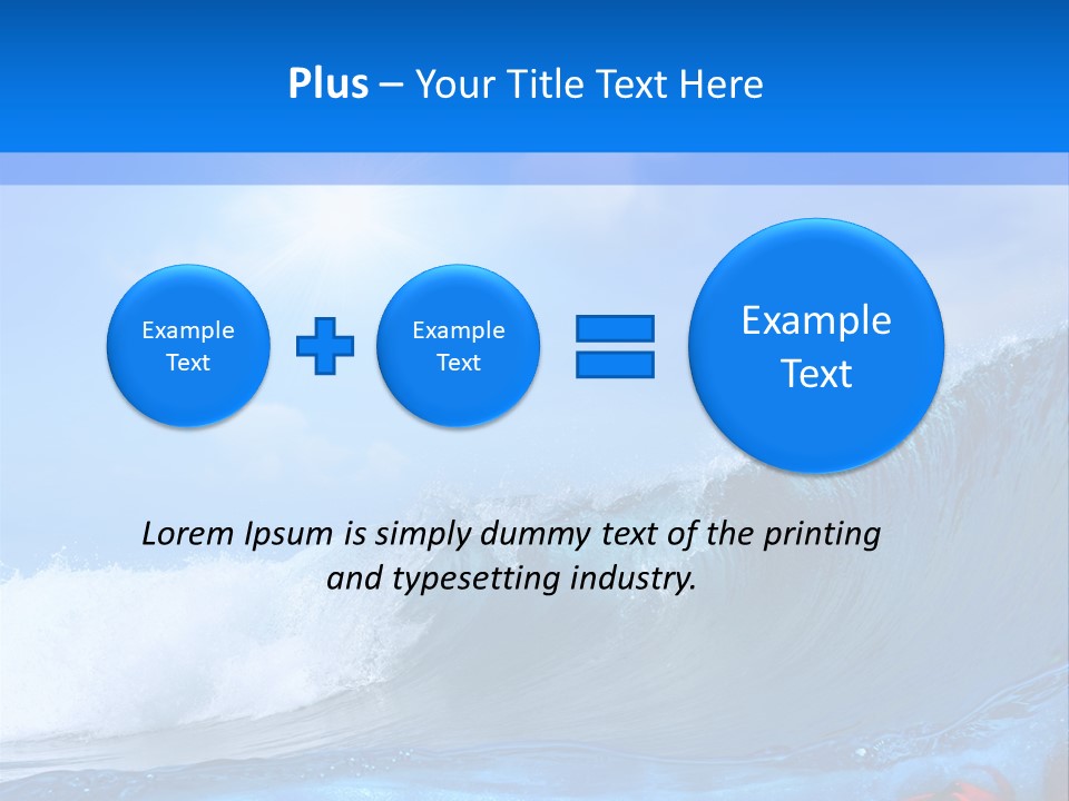 Surfing Shark PowerPoint Template