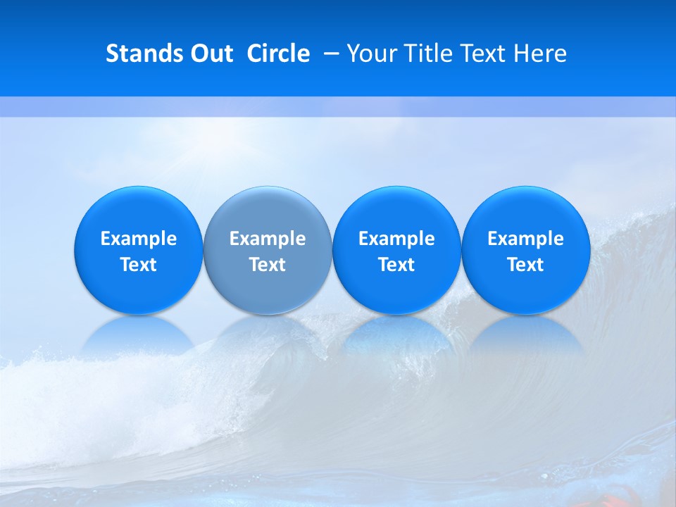 Surfing Shark PowerPoint Template
