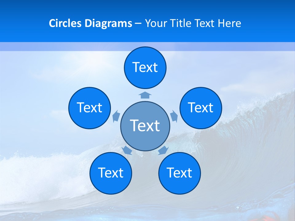 Surfing Shark PowerPoint Template