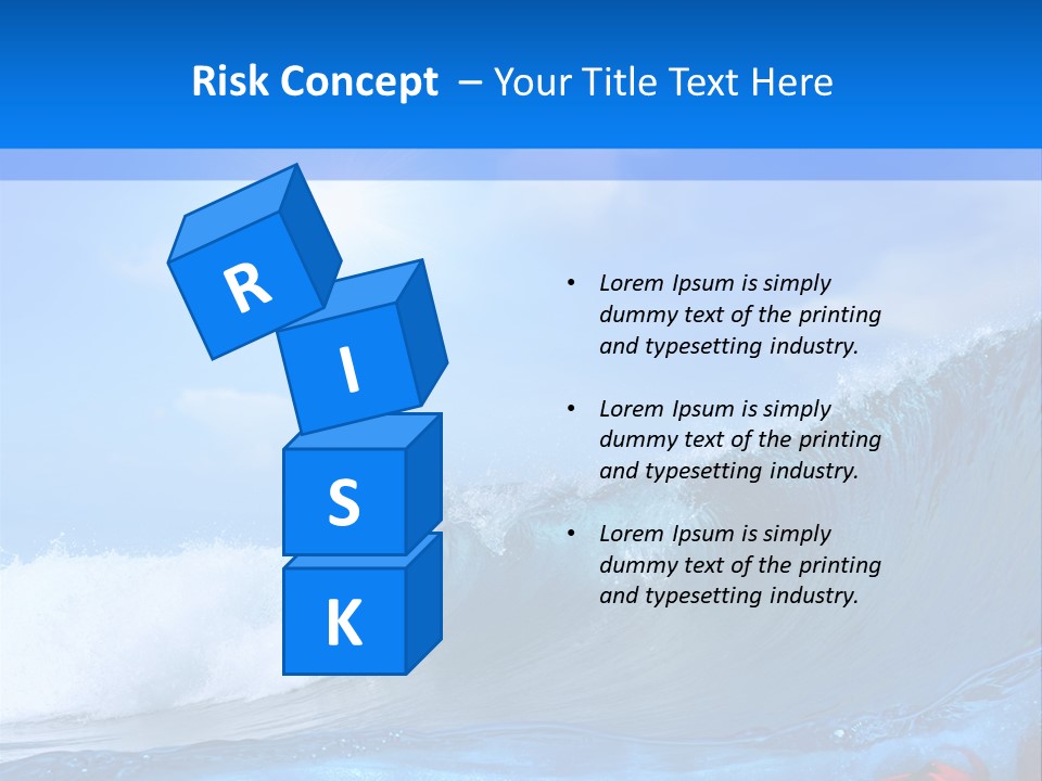 Surfing Shark PowerPoint Template