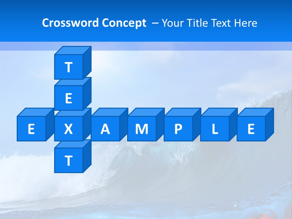 Surfing Shark PowerPoint Template