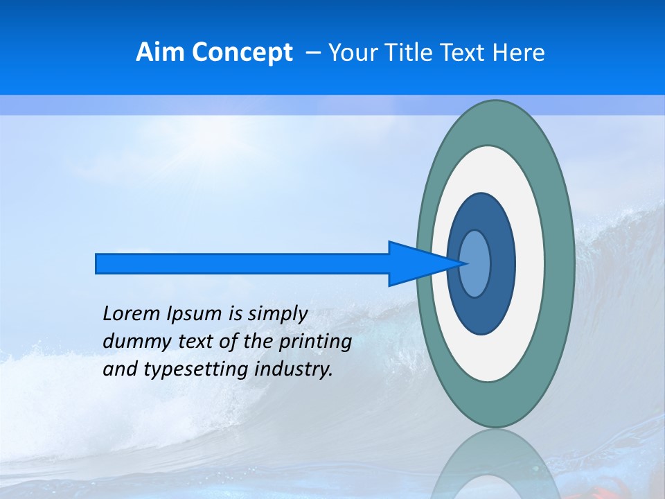 Surfing Shark PowerPoint Template