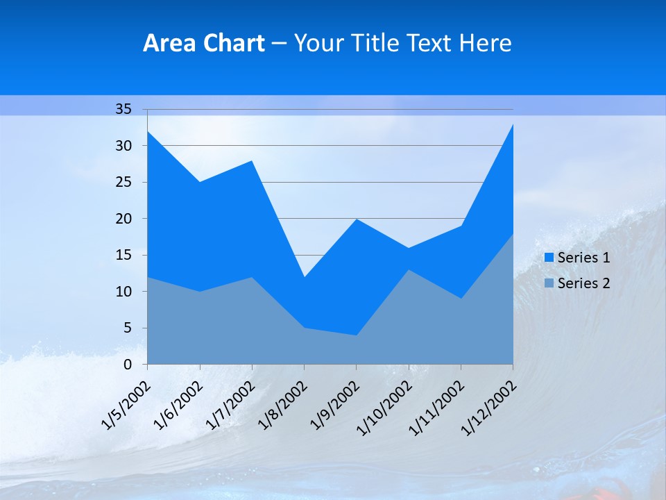 Surfing Shark PowerPoint Template