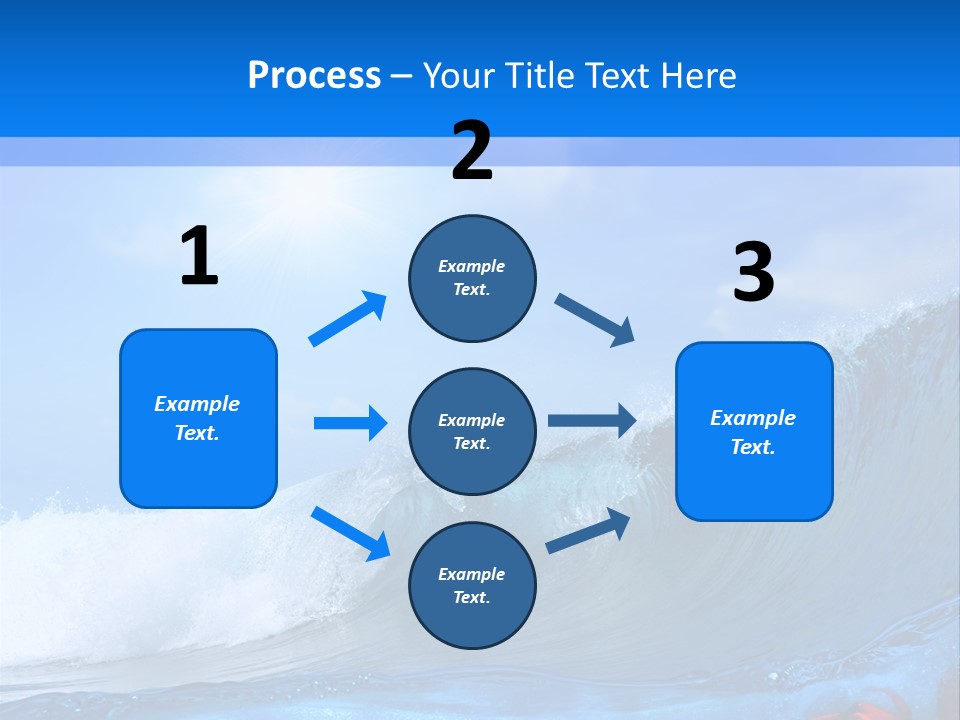 Surfing Shark PowerPoint Template