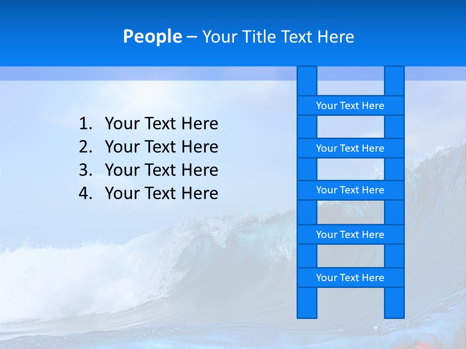 Surfing Shark PowerPoint Template
