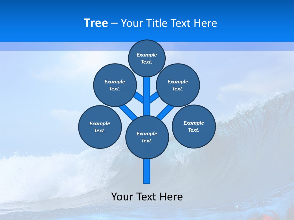 Surfing Shark PowerPoint Template