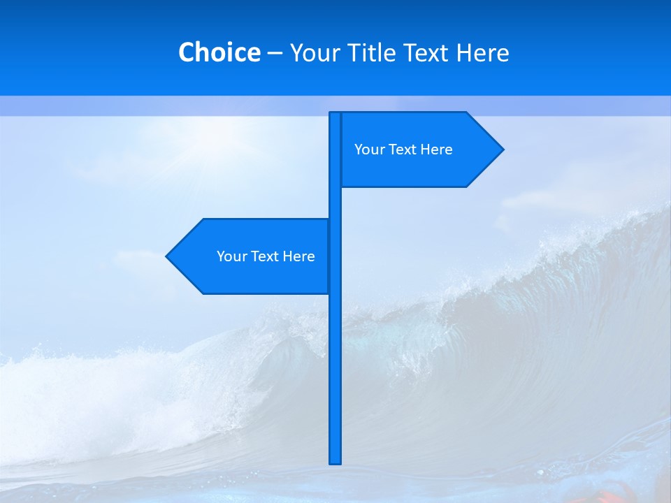 Surfing Shark PowerPoint Template