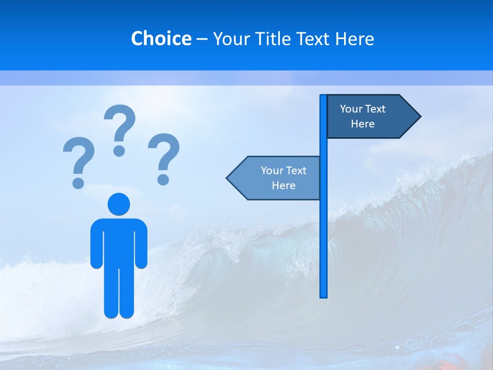 Surfing Shark PowerPoint Template