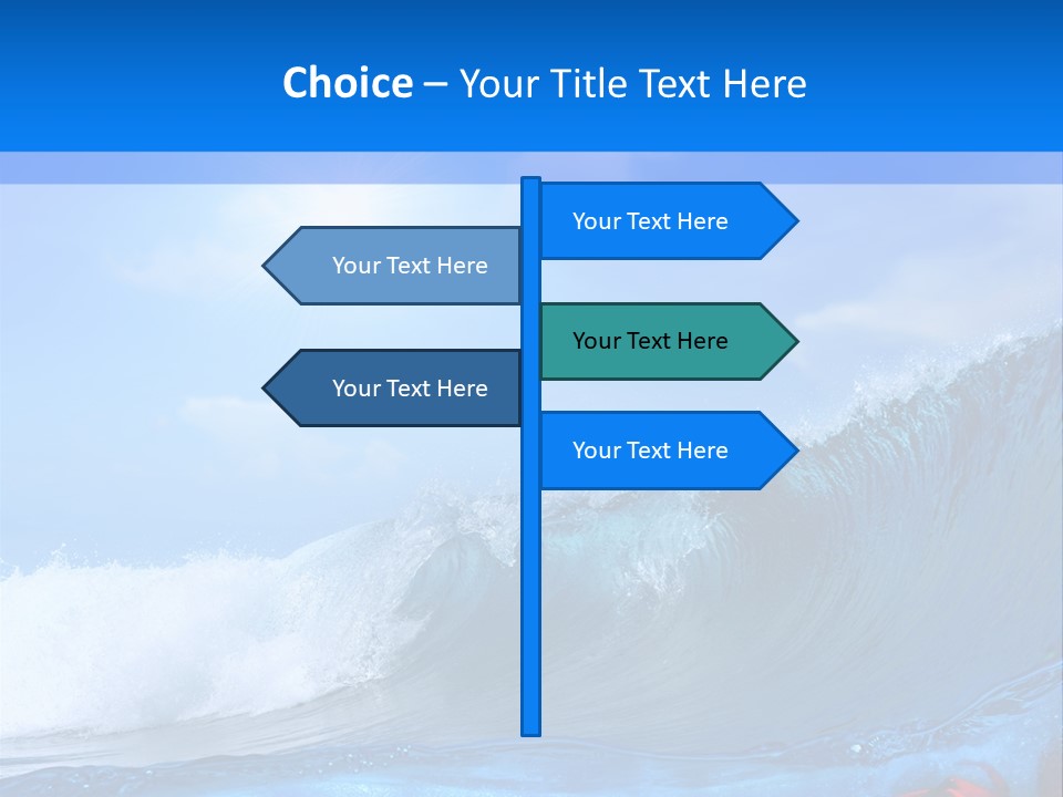 Surfing Shark PowerPoint Template