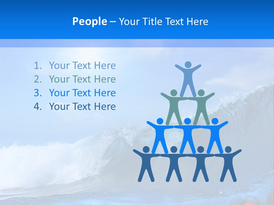 Surfing Shark PowerPoint Template